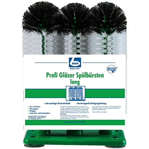 Dr. Becher Profi Gläser Spülbürsten, lang | Packung (1 Stück) von DR.BECHER
