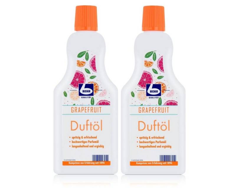 Dr. Becher Raumduft Dr. Becher Duftöl Grapefruit 500ml - Parfumöl (2er Pack) von Dr. Becher