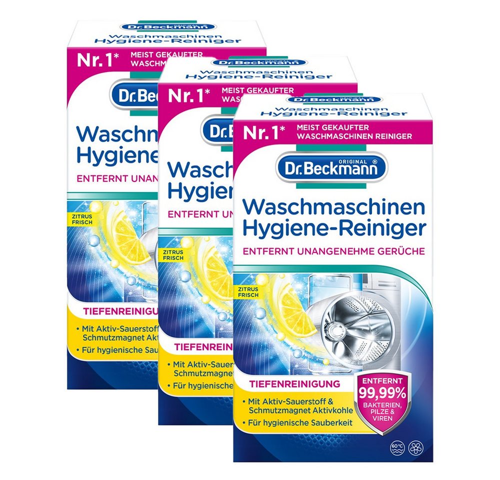 Dr. Beckmann 3x Dr. Beckmann Waschmaschinen Hygiene Reiniger je 250g Küchenreiniger von Dr. Beckmann