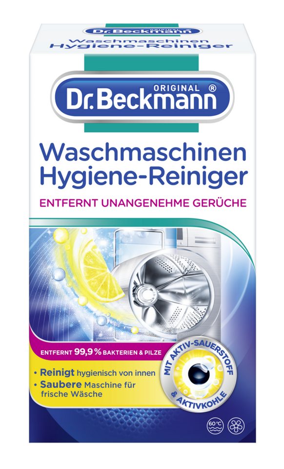 Dr. Beckmann Waschmaschinen Hygiene-Reiniger, Maschinenreiniger, 1x 250 g Waschmaschinenpflege (1-St) von Dr. Beckmann
