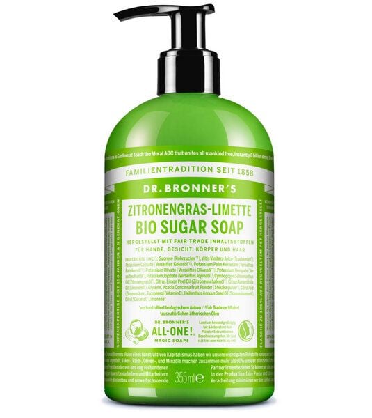 Dr. Bronner's Sugar Soap Zitronengras-Limette von Dr. Bronner's