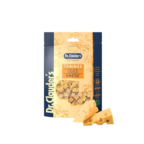 DR.CLAUDER'S - Trainee Snack Käse | Proteinreiche Käse Snacks mit Vitamin B2 und Calcium für Hunde und Katzen. Getreidefreie Leckerlis im Frischebeutel | 80g von Dr. Clauder's