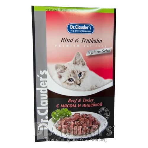 Dr. Clauders Katze Rind + Truthahn 100g Frischebeutel von Dr. Clauder's