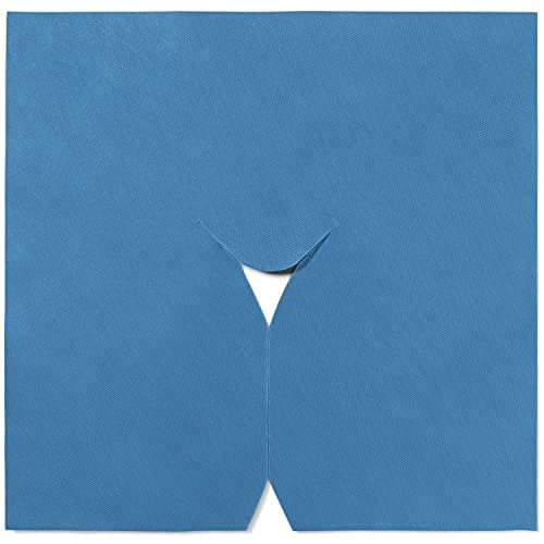 Dr. Güstel Nasenschlitztücher Classic blau 10 Stück für Massageliegen, waschbar bis 95°C von Dr. Güstel Waschfaserlaken