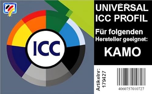 Dr. Inkjet Universal ICC Profil kompatibel zu Kamo Sublimationstinten für 4 Farbdrucker von Dr. Inkjet