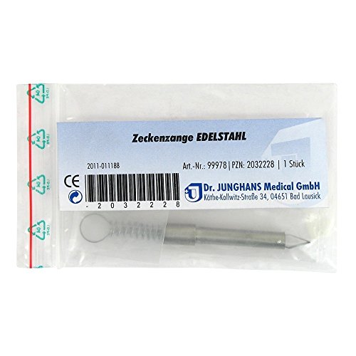 ZECKENZANGE Edelstahl rostfrei 1 St ZECKENZANGE Edelstahl rostfrei 1 St von Dr. Junghans Medical