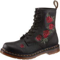 DR. MARTENS Schnürboots "Vonda" Blockabsatz,Schnürschuh,Stiefelette, Blüten-Stickerei - schmale Form von Dr. Martens
