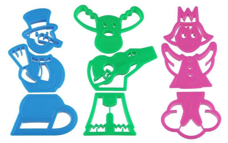 Dr. Oetker Küchenhelfer Backform Dr. Oetker - Plätzchen- Puzzel- Weihnachts- Ausstecher 9-tlg. (1036), (Set bestehend aus 3 x 3 Ausstechern) von Dr. Oetker Küchenhelfer