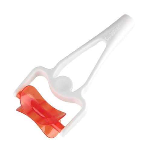 Dr. Oetker Rollausstecher, Backhelfer mit intergriertem Rundausstecher, Ausstechform mit effizienter Rollfunktion, Farbe: weiß/rot, Menge: 1 Stück von Dr. Oetker