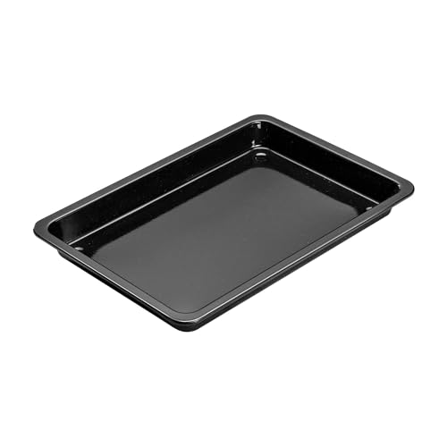 Dr. Oetker Rechteckiges Backblech 42 x 29 x 4 cm Back-Idee – Eckiges Pizzablech mit schnitt- & kratzfestem Boden & Emaille-Beschichtung – Backofenblech mit Antihaftbeschichtung von Dr. Oetker