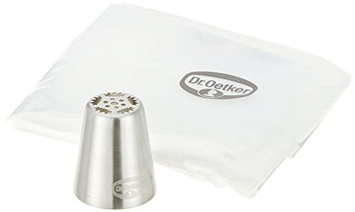 Dr. Oetker 1993 Blütentülle Tulpe + 4 Einwegspritzbeutel, Silber/transparent Dr. Oetker 1993 Blütentülle Tulpe + 4 Einwegspritzbeutel, Silber/transparent von Dr. Oetker
