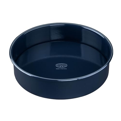 Dr. Oetker Backform Ø 28 cm Back-Liebe Emaille mit Hebeboden – Runde Kuchenform mit schnitt- & kratzfestem Emaille-Boden – 28er Kuchenbackform mit hohem Rand für Kuchen und Torten von Dr. Oetker