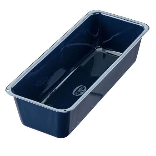 Dr. Oetker Kasten-/Brotback-/Kuchenform, 30 cm Back- Liebe Emaille, robuste, mit schnitt- und kratzfester Emaille-Versiegelung, für saftige Kuchen und deftige Brote, Menge: 1 Stück, Farbe: blau Dr. Oetker Kasten-/Brotback-/Kuchenform, 30 cm Back- Liebe Emaille, robuste, mit schnitt- und kratzfester Emaille-Versiegelung, für saftige Kuchen und deftige Brote, Menge: 1 Stück, Farbe: blau von Dr. Oetker