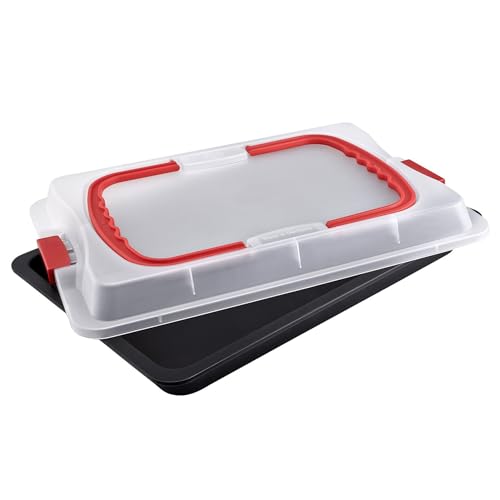Dr. Oetker Backblech mit Transporthaube Bake & Go – 3in1: Ofenblech zum Backen, Aufbewahren und Transportieren – Antihaft, 42x29x4 cm Dr. Oetker Backblech mit Transporthaube Bake & Go – 3in1: Ofenblech zum Backen, Aufbewahren und Transportieren – Antihaft, 42x29x4 cm von Dr. Oetker