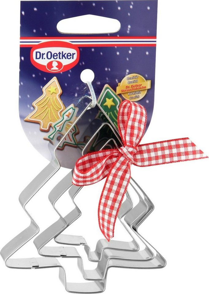 Dr. Oetker Backform Dr. Oetker, Ausstecher Tannenbaum, 3-teilig, (3-tlg) von Dr. Oetker