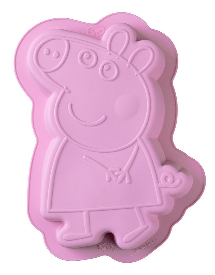 Dr. Oetker Backform Dr. Oetker - Silikon Backform Motivbackform Peppa Pig 27x19x5cm Pink von Dr. Oetker