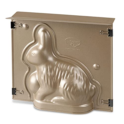 Dr. Oetker Backform Hase zu Ostern – 600 ml Füllvolumen – 3D Kuchenform in Gold mit Antihaftbeschichtung und Osterhase als Motiv zum backen – Leckere Deko in Osterhasenform Dr. Oetker Backform Hase zu Ostern – 600 ml Füllvolumen – 3D Kuchenform in Gold mit Antihaftbeschichtung und Osterhase als Motiv zum backen – Leckere Deko in Osterhasenform von Dr. Oetker