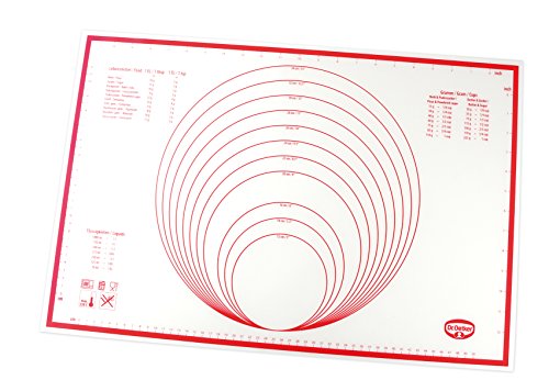 Dr. Oetker Backmatte Silikon, Backunterlage, multifunktionale Back-/Ausrollmatte, glasfaserverstärktes Platinsilikon, Menge: 1 Stück, 60 x 40 cm von Dr. Oetker