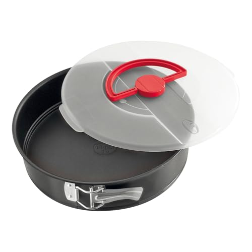 Dr. Oetker Bake & Go Springform mit Haube – Ø 26 cm, Rundes Backblech mit Antihaft, inkl. Deckel von Dr. Oetker