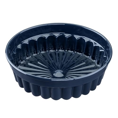 Dr. Oetker Charlottenform Back-Liebe Emaille Ø28 cm – Premium Emaille-Versiegelung, schnitt- und kratzfest, ozeanblau, spülmaschinengeeignet, kuchenbackform von Dr. Oetker