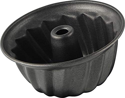 Dr. Oetker 2588 Oetker Back-Freude Classic Gugelhupfform 10cm, Stahl, Schwarz, 10 cm von Dr. Oetker