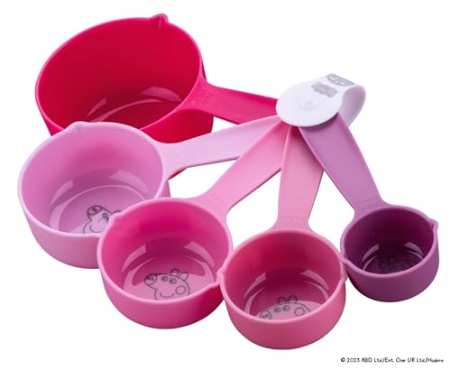 Dr. Oetker Messlöffel-Set Peppa Wutz – Präzises Messen und kinderfreundliches Design mit Peppa Pig – Perfekt für kleine Bäcker und Bäckerinnen, Rosa von Dr. Oetker