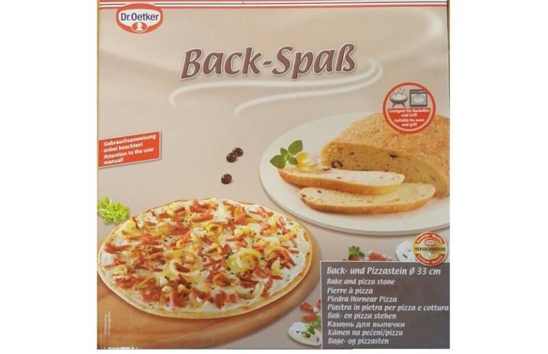 Dr. Oetker Pizzastein Dr. Oetker Back- und Pizzastein Ø 33cm für Backofen oder Grill von Dr. Oetker