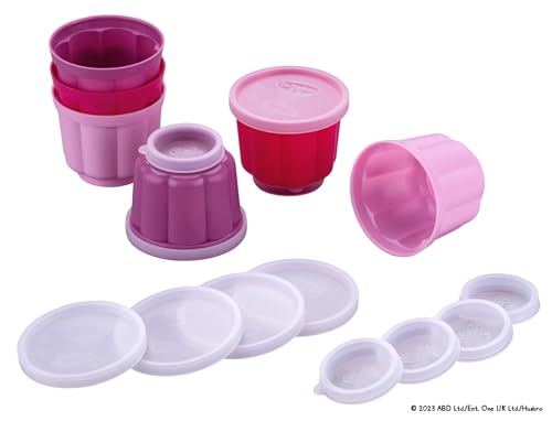 Dr. Oetker Puddingförmchen mit je 2 Deckeln Peppa Wutz – Perfekt zum Backen mit Kindern und Fans von Peppa Pig, ideal für Kindergeburtstage - 6 Stück, Rosa von Dr. Oetker