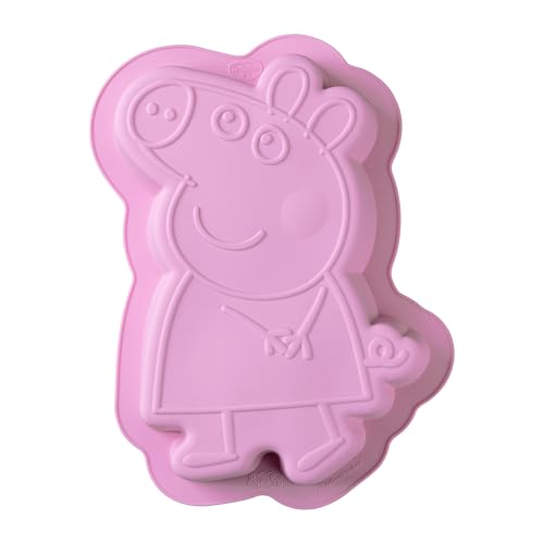 Dr. Oetker Silikon-Motivbackform Peppa Wutz – 1200 ml, säureresistent und hitzebeständig – Perfekt zum Backen mit Kindern und Fans von Peppa Pig, ideal für Kindergeburtstage, Pink von Dr. Oetker