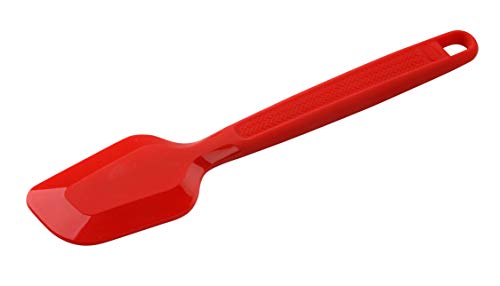 Dr. Oetker Silikon-Teigschaber 28 cm FLEXXIBLE LOVE, Küchen-Schaber aus hochwertigem Platinsilikon, spülmaschinengeeignet, Teig-Spachtel für runde und eckige Kanten (Farbe: Rot), Menge: 1 Stück von Dr. Oetker