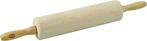 Dr. Oetker Profi-Holzteigrolle – Hochwertiges Buchenholz, Ergonomischer Griff, 440x60x60 mm, 2 Jahre Garantie, Holzbraun, Braun von Dr. Oetker