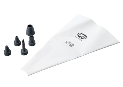 Dr. Oetker Spritzbeutel 31 cm mit 4 Spritztüllen, Weiß Dr. Oetker Spritzbeutel 31 cm mit 4 Spritztüllen, Weiß von Dr. Oetker