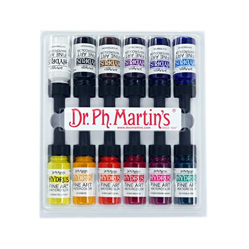 Dr. Ph. Martin's Hydrus Fine Art Watercolor, 0.5 oz, Set of 12 (Set 1) von Dr. Ph. Martin's