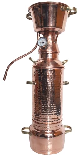 Dr. Richter 2L Alquitara Destille mit XXL-Kolonne | Destillieranlage zur Herstellung ätherische Öle (inkl. Thermometer) von Dr. Richter