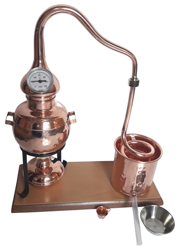 Dr. Richter Destillieranlage "Alambic Classico mit Thermometer" (0,5 Liter) | Destillieranlage für Hydrolate (Pflanzenwasser), destilliertes Wasser von Dr. Richter