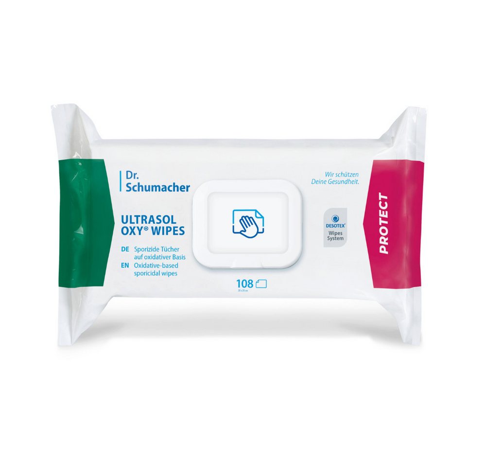 Dr. Schumacher Feuchttücherbox 6x Dr. Schumacher Ultrasol Oxy Wipes - 108 Tücher, Packung von Dr. Schumacher