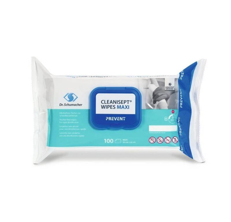 Dr. Schumacher Feuchttücherbox Dr. Schumacher Cleanisept Wipes Maxi- 100 Tücher - Packung - Dr. Schumacher Feuchttücherbox Dr. Schumacher Cleanisept Wipes Maxi- 100 Tücher - Packung - von Dr. Schumacher