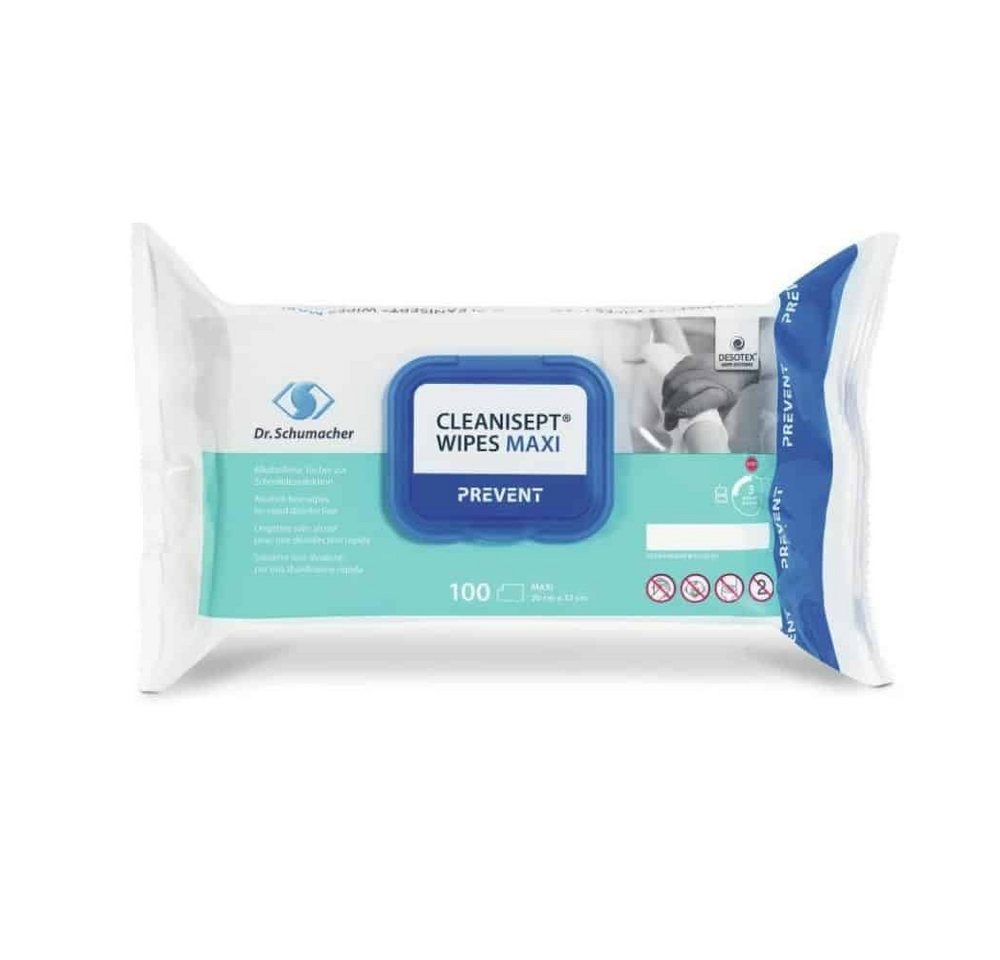 Dr. Schumacher Feuchttücherbox Dr. Schumacher Cleanisept Wipes Maxi- 100 Tücher - Packung von Dr. Schumacher
