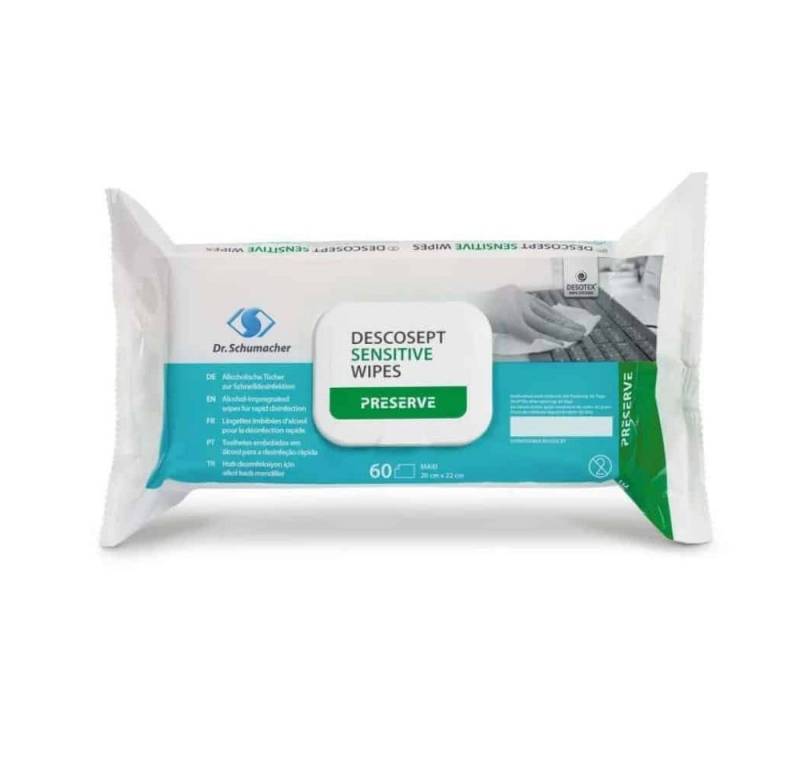 Dr. Schumacher Feuchttücherbox Dr. Schumacher Descosept Sensitive Wipes 20x22cm Softpack Dr. Schumacher Feuchttücherbox Dr. Schumacher Descosept Sensitive Wipes 20x22cm Softpack von Dr. Schumacher