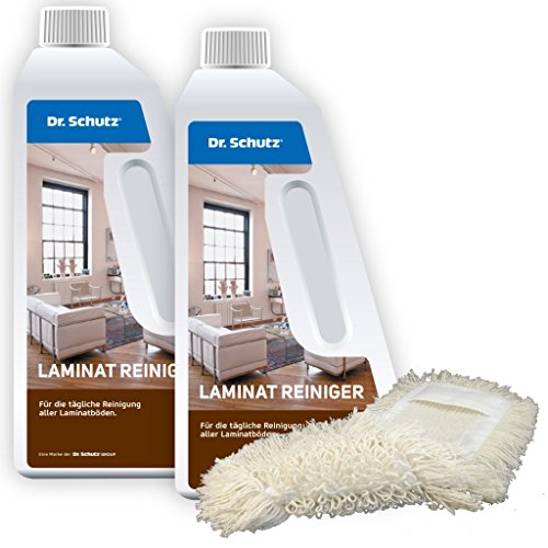 Dr. Schutz Laminat Reiniger (2 x 750 ml) inkl. Wischmopp von Dr. Schutz