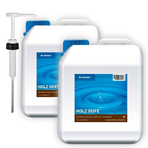 Dr. Schutz Holz Seife 2x 5 Liter / 10 Liter Aktion inkl. Dosierpumpe von Dr. Schutz