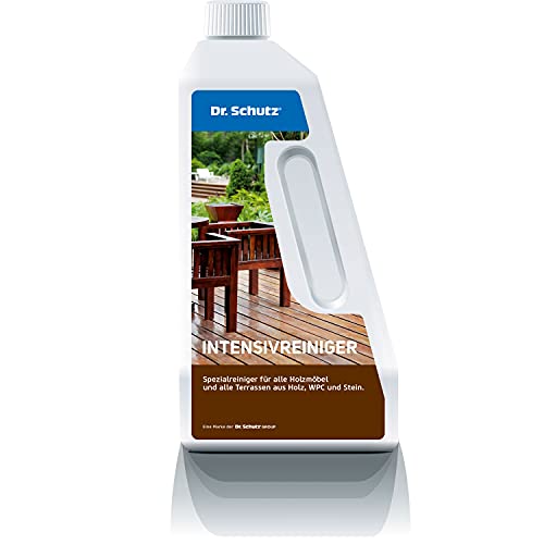 Dr. Schutz Intensivreiniger 750 ml für Holz, WPC und Stein im Außenbereich | für Natur- und Kunststein, Pflaster, Holz, WPC | Steinreiniger außen | Terrassenreiniger | Holzreiniger von Dr. Schutz