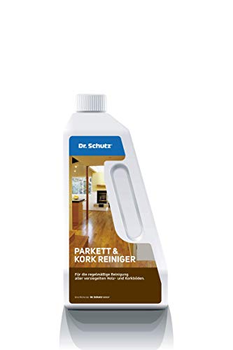 Dr. Schutz Parkett und Kork Reiniger 750 ML | für wasserfest versiegelte Parkett- und Korkböden | Parkettreiniger entfernt Schmutz und löst Fettflecken | lösemittelfreie Parkett Reinigung Dr. Schutz Parkett und Kork Reiniger 750 ML | für wasserfest versiegelte Parkett- und Korkböden | Parkettreiniger entfernt Schmutz und löst Fettflecken | lösemittelfreie Parkett Reinigung von Dr. Schutz