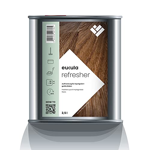 eukula refresher 2,5L farblos | Imprägnierung und Auffrischung imprägniert-geölter Holzböden, Parkettböden | Holzboden Schutz, Parkettboden Pflege von Dr. Schutz