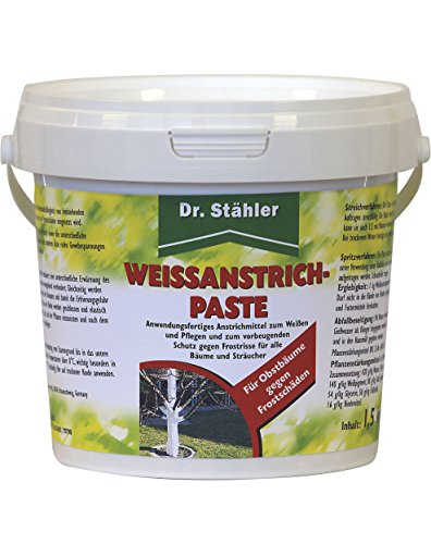 Dr. Stähler 001397 weißanstrich-Paste 1,5 kg gegen Frostschäden an Obstbäumen von Dr. Stähler