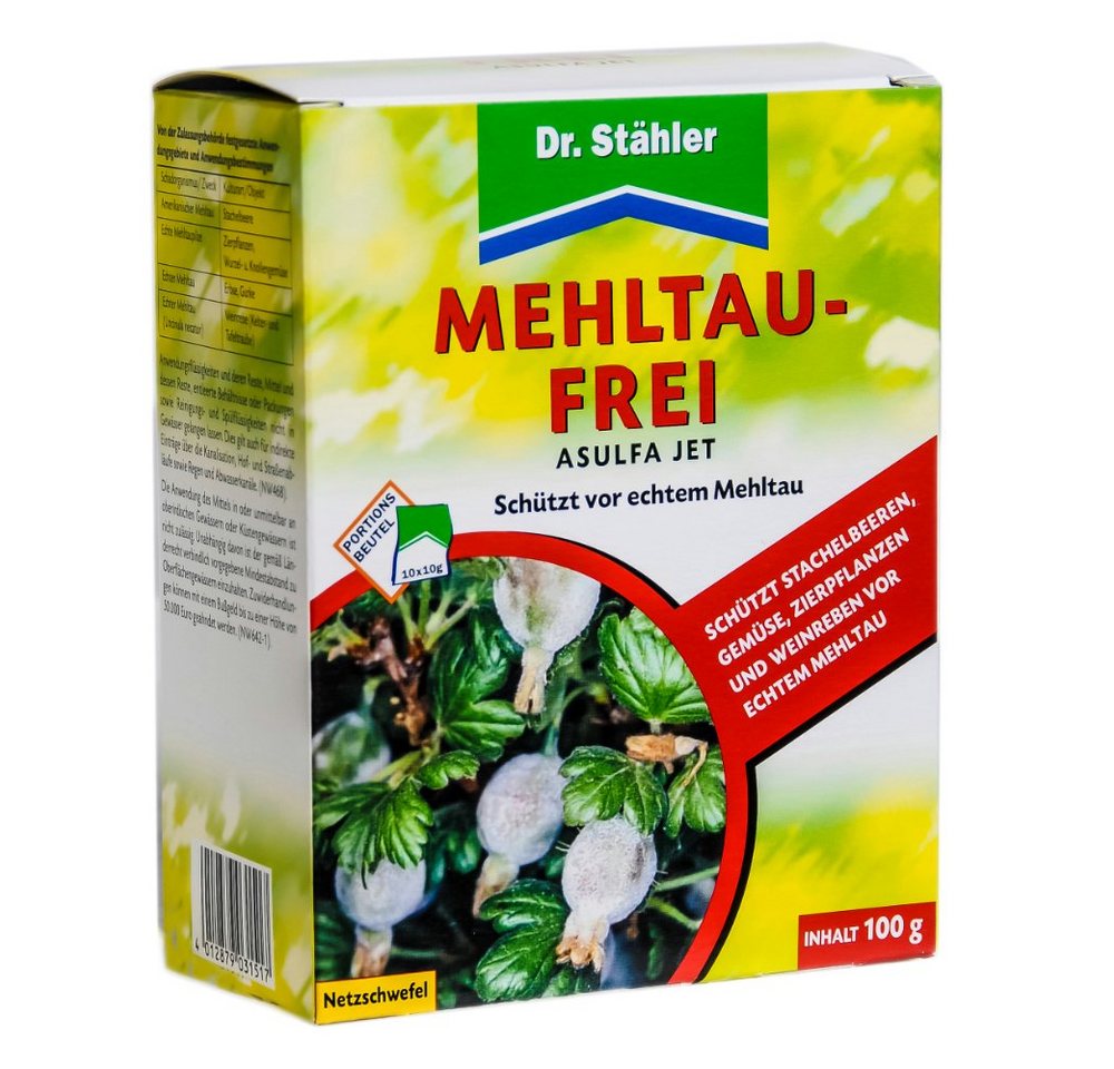 Dr. Stähler Pflanzen-Pilzfrei 100g Mehltau-Frei Dr. Stähler Asulfa Jet gegen Echten Mehltaupilzen, 100 g von Dr. Stähler