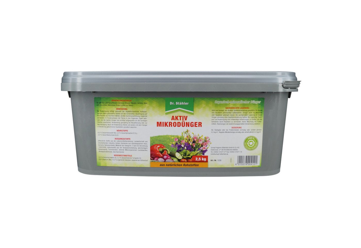 Dr. Stähler Pflanzendünger Aktiv Mikrodünger 2,5 kg Dr. Stähler Pflanzendünger Aktiv Mikrodünger 2,5 kg von Dr. Stähler