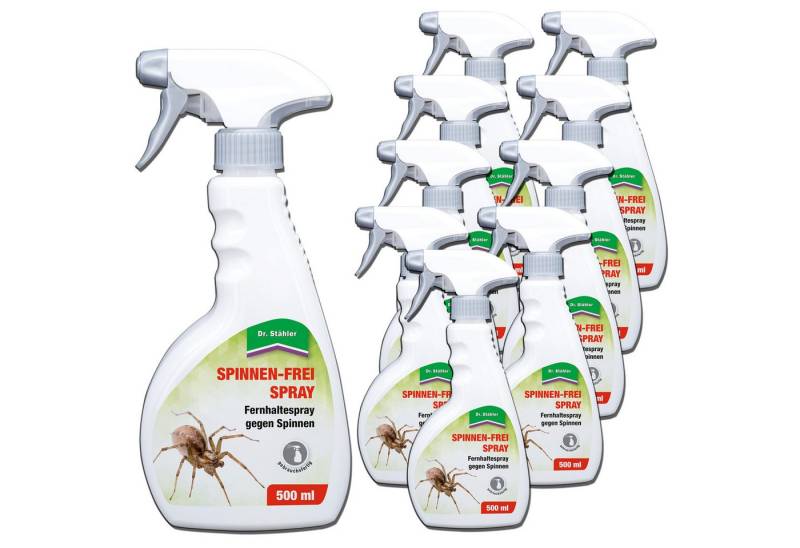 Dr. Stähler Vergrämungsmittel Dr. Stähler Anti Spinnenspray - Spinnenabwehr - Sofort- & Langzeitwirk, 500 ml, 10-St., vertreibt Spinnen, ideal für Wohnung, Haus, Auto, Repellent von Dr. Stähler