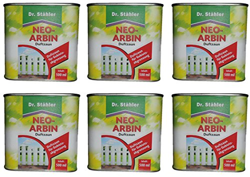GARDOPIA Sparpaket: 6 x 500 ml Dr. Stähler Neo-Arbin Wildtierabwehr Vergrämungsmittel Duftzaun + Gardopia Zeckenzange mit Lupe von Dr. Stähler
