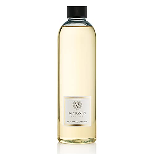 Dr. Vranjes – Ambra 500 ml Nachfüller mit Weiße Stäbchen - Luxus-Raumduft, Made in Italy, Hauptnote: Fruchtig, Duftpyrammide: Ambra, Patschuli, Sandelholz von Dr. Vranjes